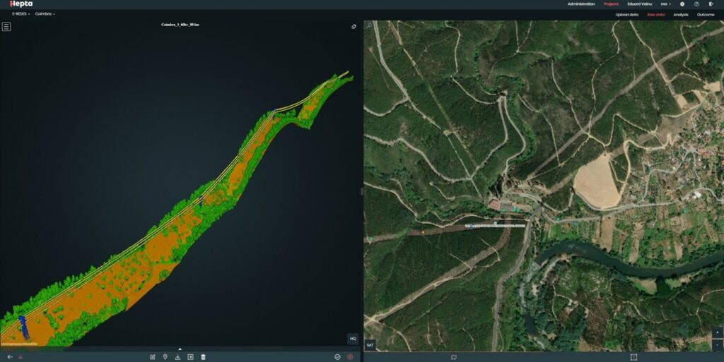 LiDAR drone data analysis in uBird